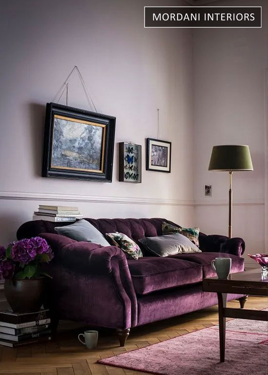 Grape Purple Velvet Upholstery Fabric 